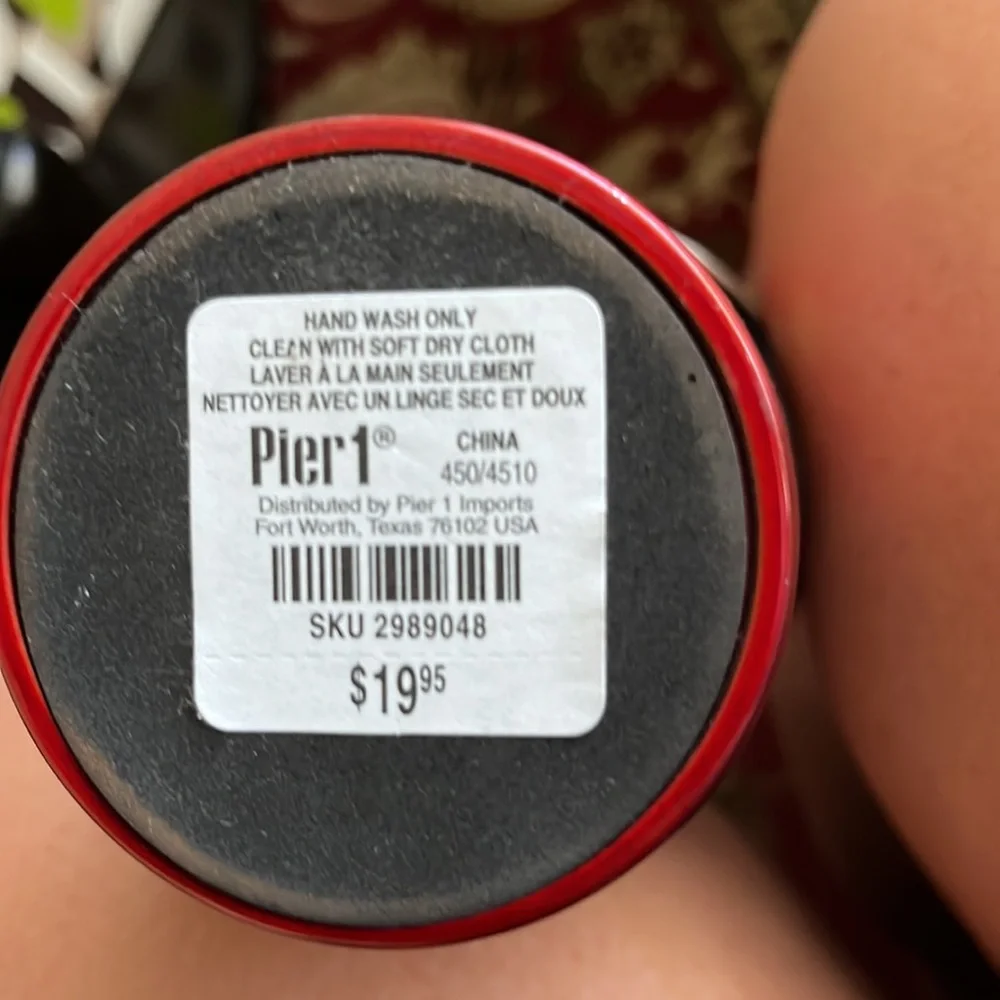 Pier 1 sip and repeat cup with stainless steal straw NWT